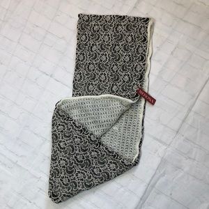 NWT Merona black/white lace infinity scarf